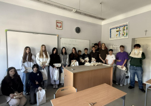 Klasa ósma w czasie warsztatów