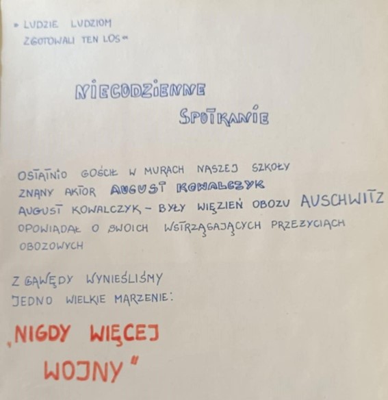 Spotkanie z Augustem Kowalczykiem