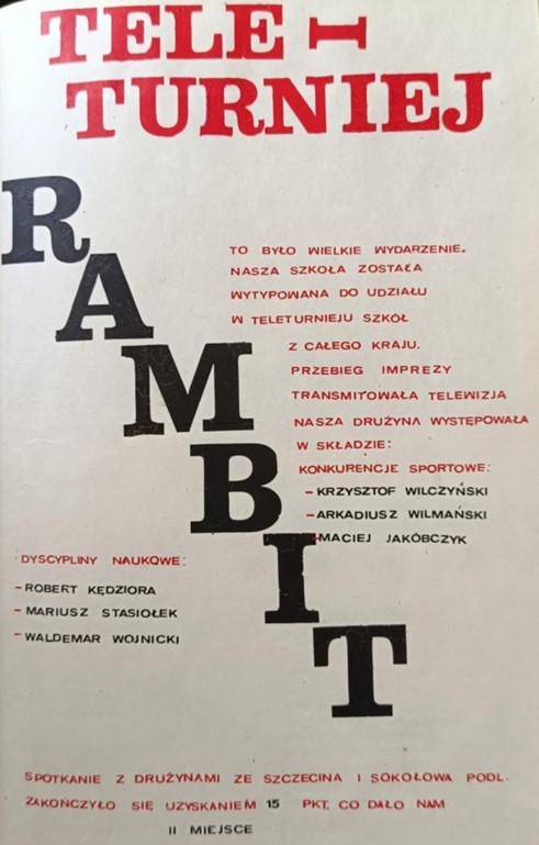 Podsumowanie teleturnieju Rambit