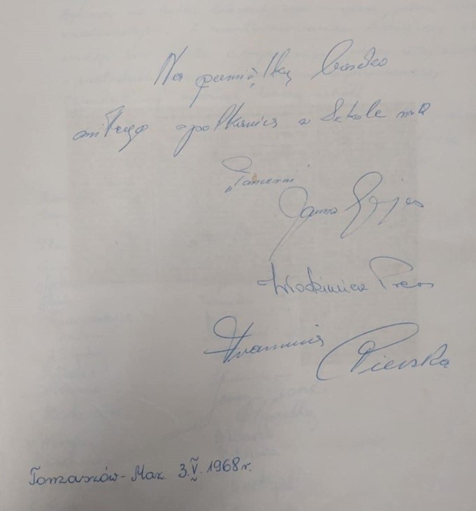 Autografy zaproszonych aktorów