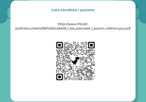 Lista ośrodków pierwszego poziomu