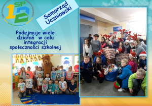 Samorząd Uczniowski podejmuje wiele działań w celu integracji społeczności szkolnej