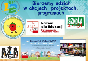 Bierzemy udział w akcjach, projektach, programach