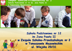 Szkoła Podstawowa nr 12 im Jana Pawła II w Zespole Szkolno-Przedszkolnym nr 2 w Tomaszowie Mazowieckim ul. Wiejska 29/31