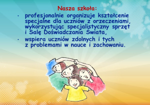 Nasza szkoła profesjonalnie organizuje kształcenie specjalne dla uczniów z orzeczeniami
