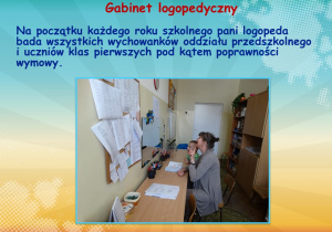 Gabinet logopedyczny