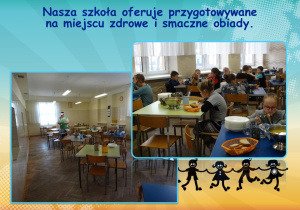 Nasza szkoła oferuje przygotowywane na miejscu zdrowe i smaczne obiady