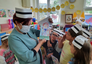 Portret pani pielęgniarki wykonany przez dzieci