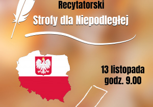 konkurs recytatorski „Strofy dla Niepodległej”