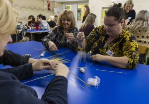 Uczestnicy warsztatów podczas zajęć