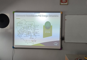 Wszystko o energii elektrycznej - spotkanie uczniów z przedstawicielką PGE