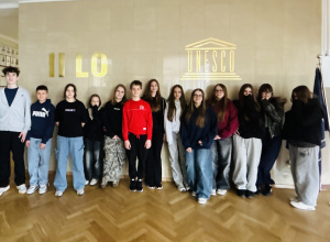 Klasa siódma z wizytą w II LO