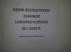 Dzień Bezpłatnych Diagnoz Logopedycznych. 