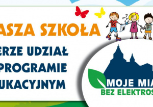 Logo programu edukacyjnego "Moje miasto bez elektrośmieci"