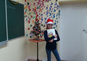 Laureatka szkolnego konkursu „Mój ulubiony bohater książkowy”