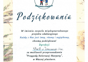 Podziękowania