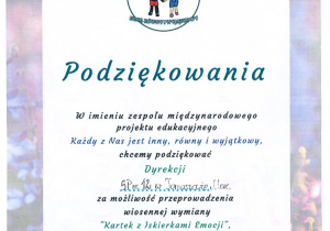 Podziękowania