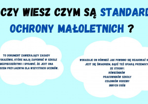 To dokument zawierający zasady i wskazówki, które mają zapewnić w szkole bezpieczeństwo i sprawić, że jest ona miejscem przyjaznym dla wszystkich uczniów.